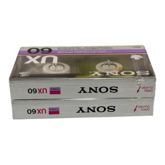 Sony UX 60 Type II Cassette Tapes Lot Of 2 - Picture 5 of 6